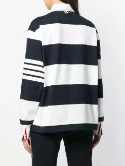 Thom Browne 4-Bar striped rugby polo