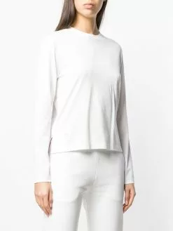 Thom Browne logo-patch long-sleeve T-shirt