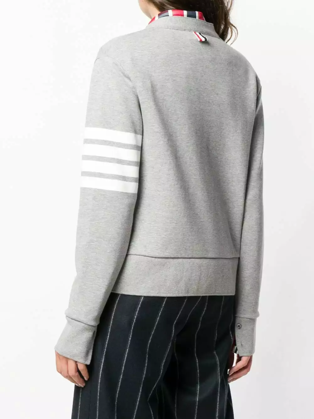 Thom Browne 4 Bar stripe cardigan cardigans of women 4 Thom Browne 4-Bar stripe cardigan