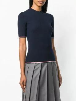 Thom Browne fitted knitted top