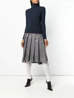 Thom Browne RWB-trim roll-neck jumper