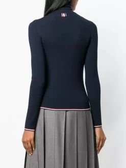 Thom Browne RWB-trim roll-neck jumper
