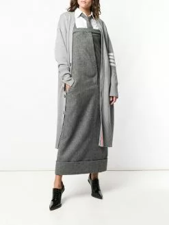 Thom Browne 4-Bar stripe long cardigan