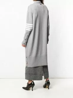 Thom Browne 4-Bar stripe long cardigan