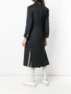 Thom Browne double-breasted mid-length overcoat