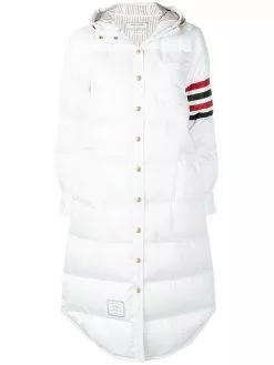 Thom Browne 4-Bar-stripe hooded parka
