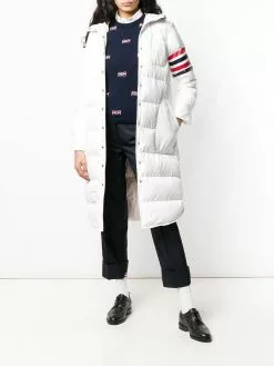 Thom Browne 4-Bar-stripe hooded parka