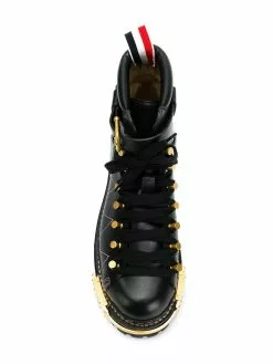 Thom Browne RWB detail Vitello hiking boots of women 7 Thom Browne RWB-detail Vitello hiking boots