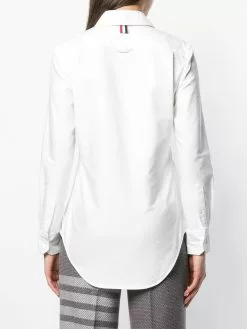 Thom Browne RWB tab long-sleeve Oxford shirt