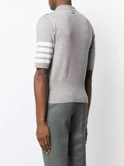 Thom Browne 4-bar 2-in-1 Cashmere Half-vest Polo