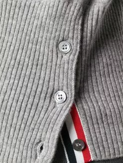 Thom Browne 4-bar 2-in-1 Cashmere Half-vest Polo
