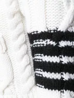 Thom Browne 4-bar Aran Cable Short Cardigan