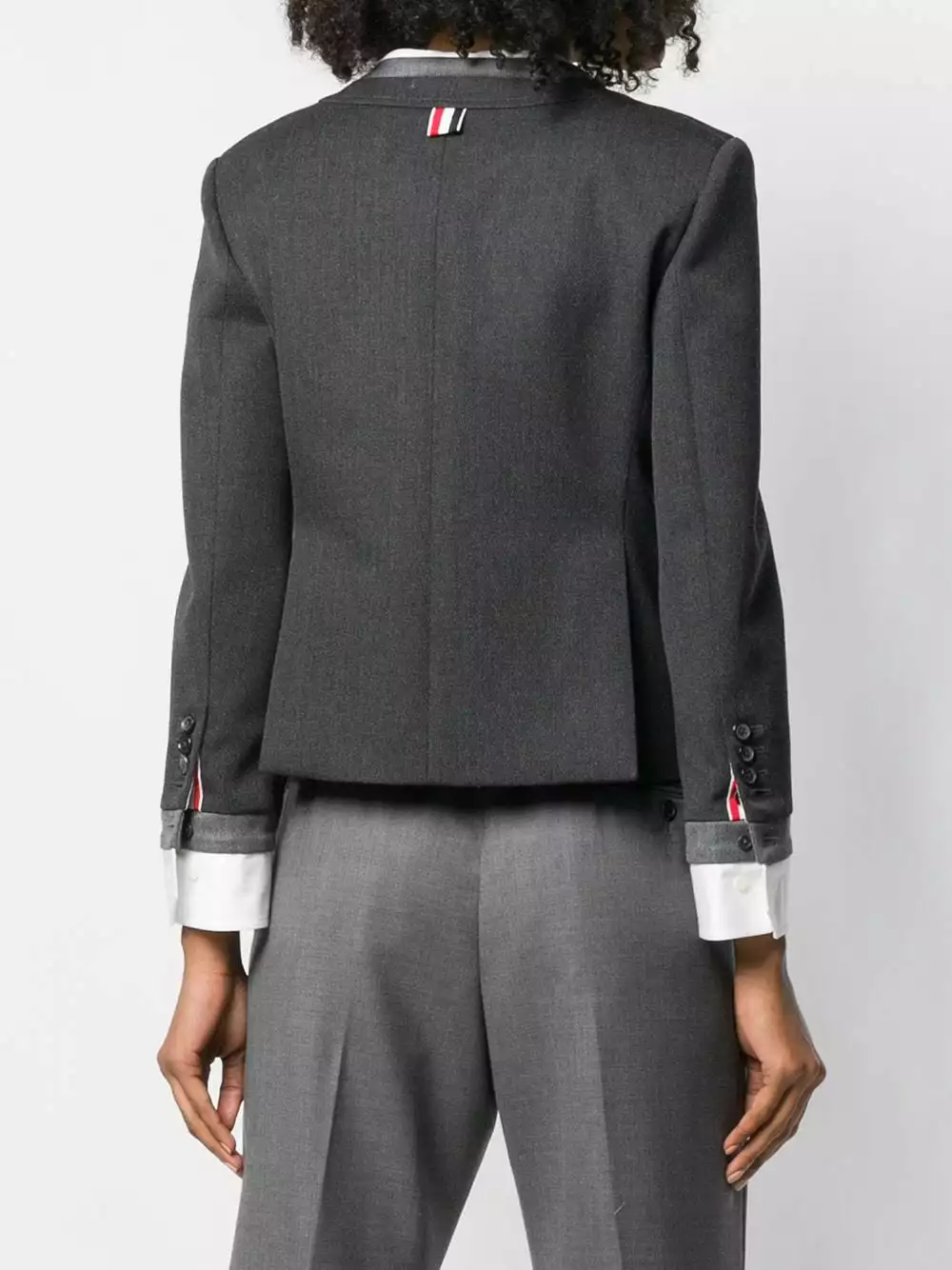 Thom Browne Trompe L'Oeil suit sport coat cropped jackets of women 4 Thom Browne Trompe L'Oeil suit sport coat