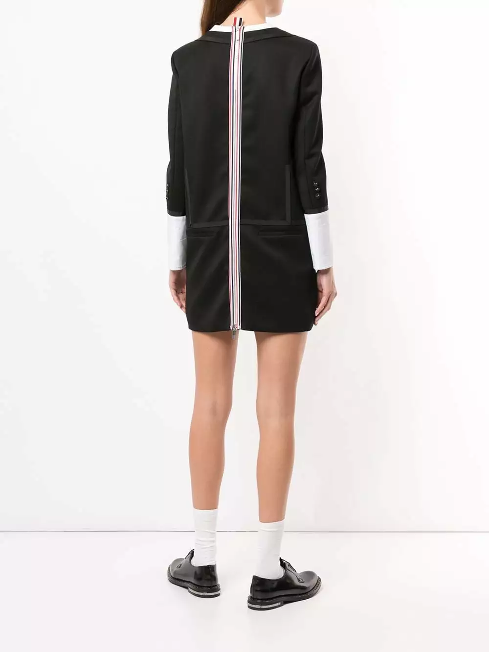 Thom Browne Trompe l'oeil tuxedo mini dress day dresses of women 4 Thom Browne trompe l'oeil tuxedo mini dress