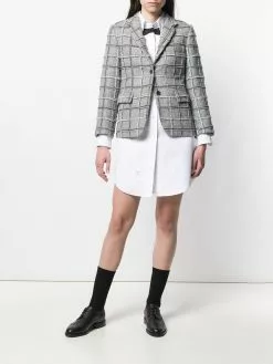 Thom Browne trompe l'oeil tie piqué shirtdress