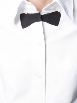 Thom Browne trompe l'oeil tie piqué shirtdress