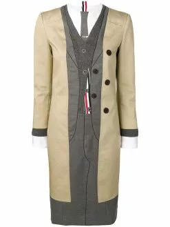 Thom Browne Pitti trompe l'oeil suit dress