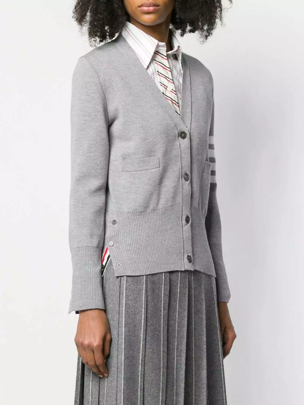 Thom Browne 4 Bar Milano stitch cardigan cardigans of women 3 Thom Browne 4-Bar Milano stitch cardigan