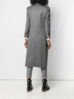 Thom Browne Fur Collar Elongated Chesterfield