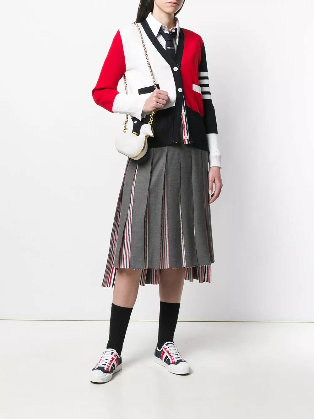 Thom Browne Super 120s combo pleat skirt pleated skirts of women 2 Thom Browne super 120s combo pleat skirt