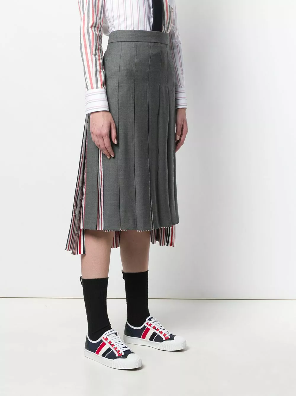 Thom Browne Super 120s combo pleat skirt pleated skirts of women 3 Thom Browne super 120s combo pleat skirt
