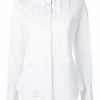 Thom Browne solid poplin tuxedo shirt