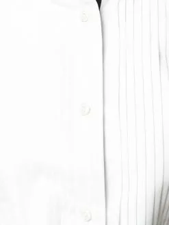 Thom Browne solid poplin tuxedo shirt