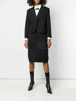 Thom Browne trompe l'oeil bow tie piqué shirt