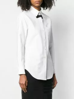 Thom Browne trompe l'oeil bow tie piqué shirt
