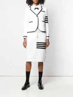Thom Browne 4-Bar loopback jersey suit