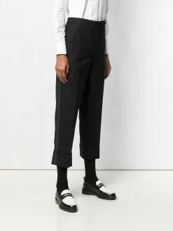 Thom Browne tuxedo stripe backstrap trousers