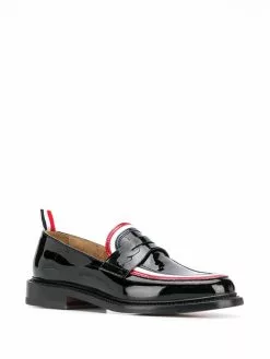 Thom Browne RWB detail penny loafers of women 5 Thom Browne RWB-detail penny loafers