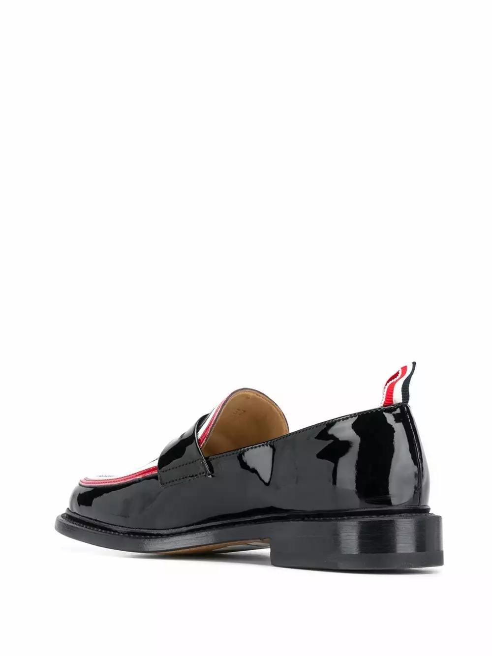 Thom Browne RWB detail penny loafers of women 3 Thom Browne RWB-detail penny loafers