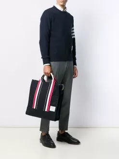 Thom Browne Interlock Backing tote bag