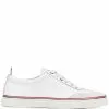 Thom Browne low-top calfskin sneakers