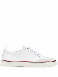 Thom Browne low-top calfskin sneakers