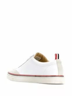 Thom Browne low-top calfskin sneakers