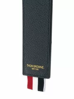 Thom Browne RWB stripe pebbled key holder