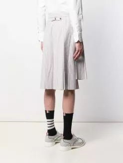 Thom Browne seersucker pleated skirt