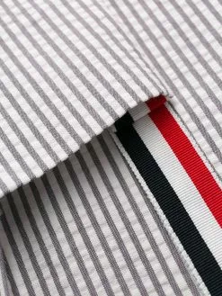 Thom Browne seersucker pleated skirt