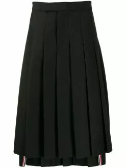 Thom Browne mohair wool pleated skirt
