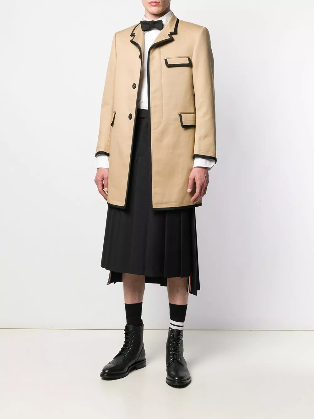 Thom Browne Mohair wool pleated skirt tailored shorts of men 2 Thom Browne mohair wool pleated skirt