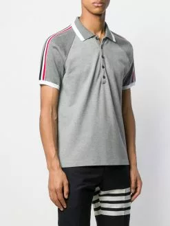 Thom Browne raglan-sleeve piqué polo shirt