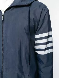 Thom Browne 4-Bar long hooded parka