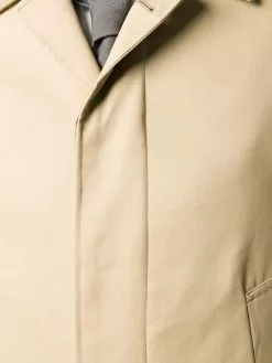 Thom Browne raglan-sleeve bal collar Chesterfield overcoat