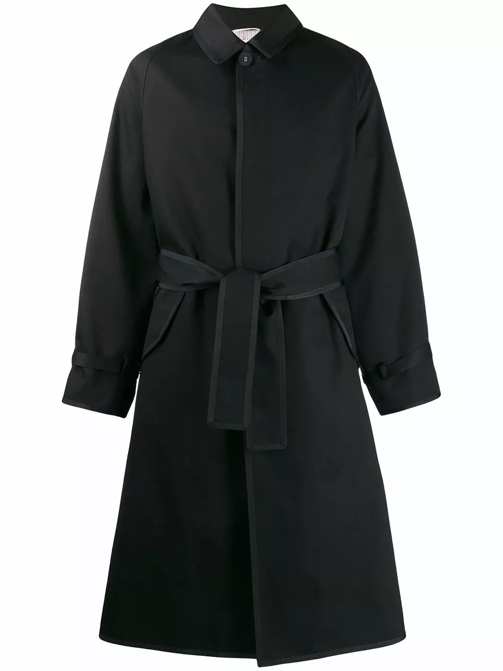 Thom Browne Raglan sleeve oversized mac car coat trench coats of men 1 Thom Browne raglan-sleeve oversized mac car coat