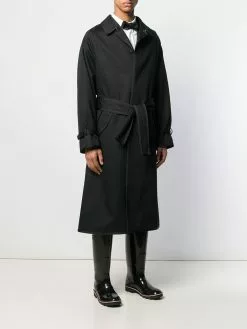Thom Browne Raglan sleeve oversized mac car coat trench coats of men 9 Thom Browne raglan-sleeve oversized mac car coat