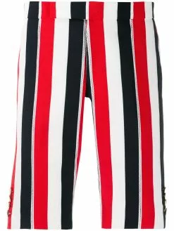 Thom Browne RWB stripe slim shorts