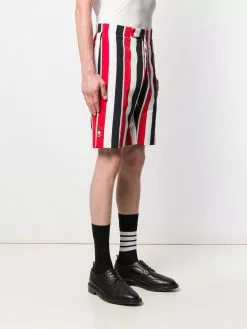 Thom Browne RWB stripe slim shorts