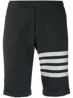 Thom Browne 4-Bar plain weave suiting shorts